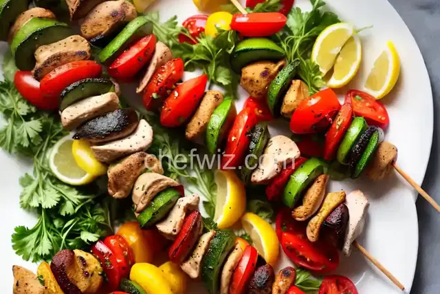 Greek Island Chicken Shish Kebabs