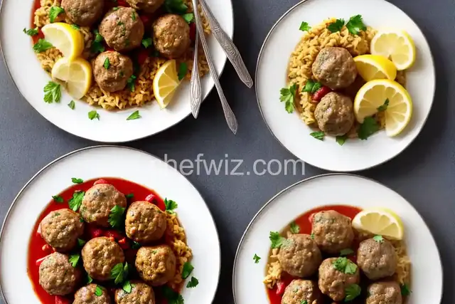 Greek Lamb Meatballs in Lemon Sauce