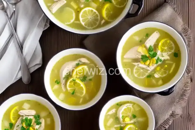 Greek Lemon and Chicken Soup (Avgolemono)