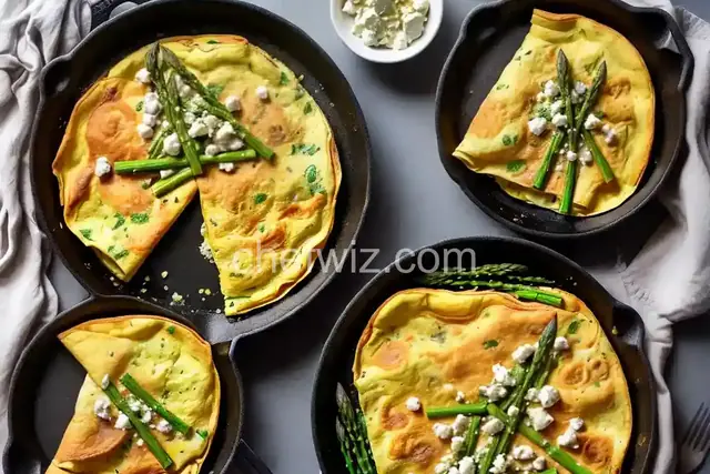 Greek Omelet with Asparagus and Feta Cheese