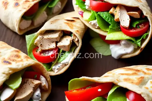 Greek Salad Pita Pockets with Grilled Chicken