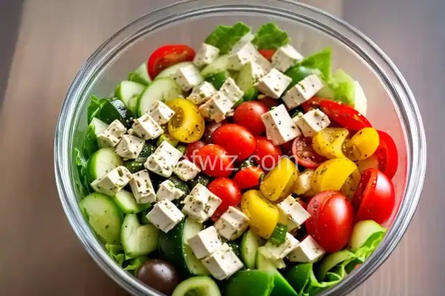 Greek Salad in a Jar