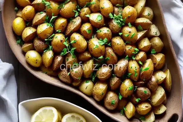 Greek-Style Lemon Potatoes With Garlic and Oregano (Patates Riganates)