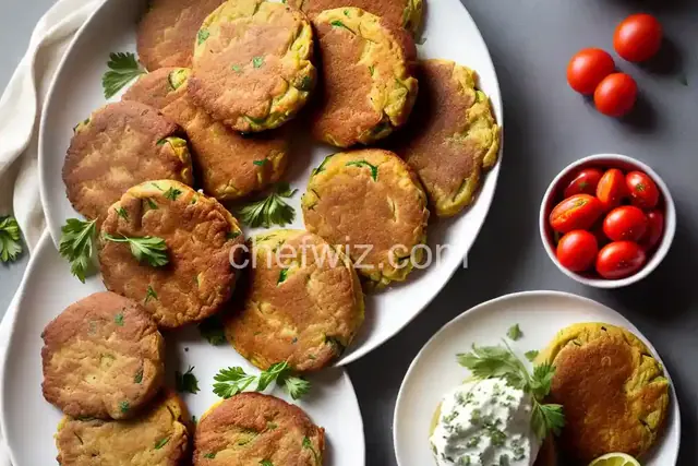Greek Tomato Feta Fritters (Domatokeftethes)