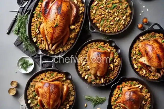 Greek Traditional Turkey with Chestnut and Pine Nut Stuffing