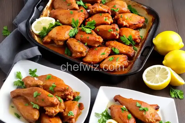 Greek Wings With Lemon and Feta