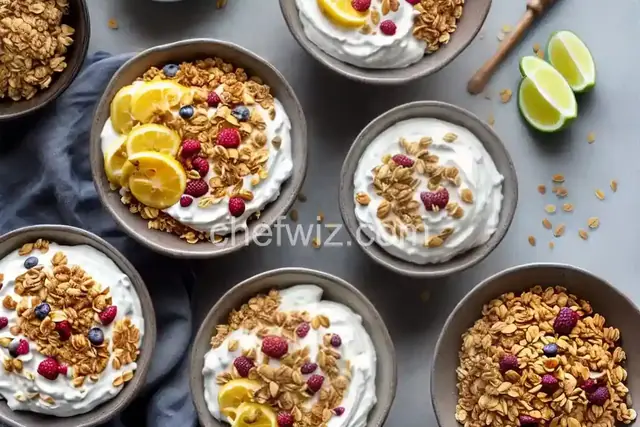 Greek Yogurt Bowls with Granola