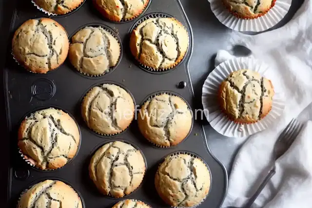 Greek Yogurt Poppy Seed Muffins