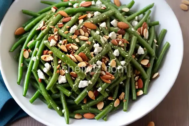 Green Bean Salad with Toasted Almonds & Feta