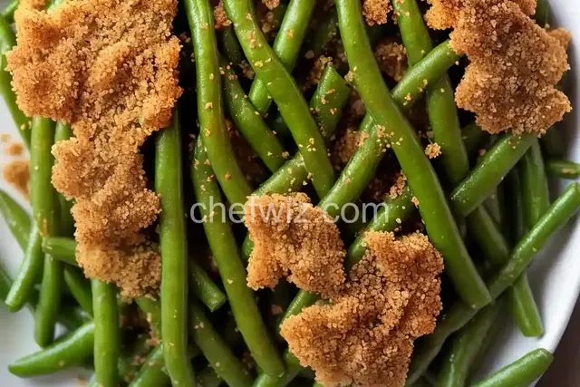 Green Beans with Bread Crumbs