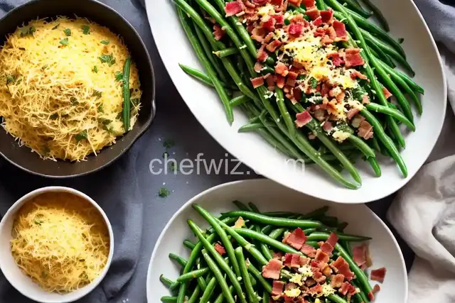 Green Beans with Cheese and Bacon