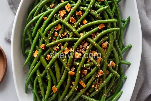 Green Beans with Miso Butter