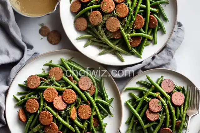 Green Beans with Sausage and Fennel