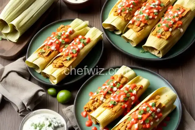 Green Chile Chicken Tamales