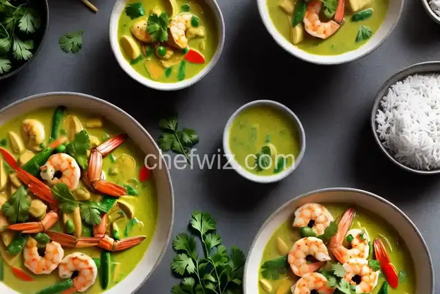 Green Curry with Shrimp