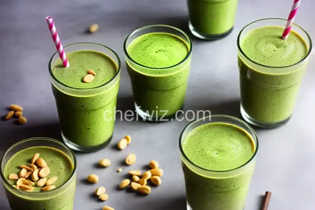 Green Peanut Butter Smoothie