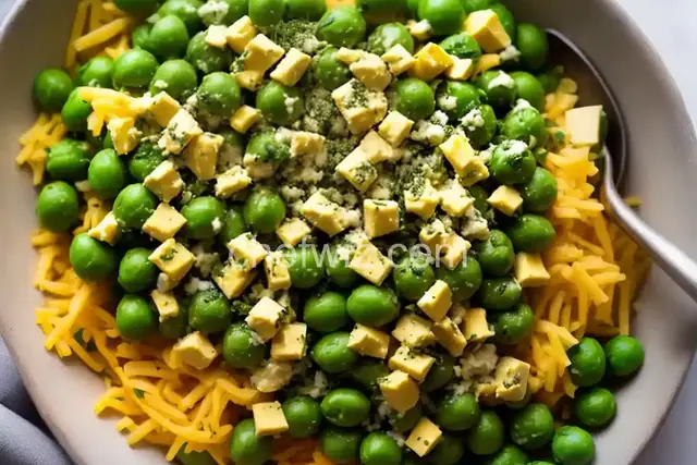 Green Peas with Cheese and Herbs