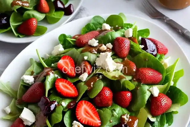 Green Salad with Strawberry Balsamic Vinaigrette
