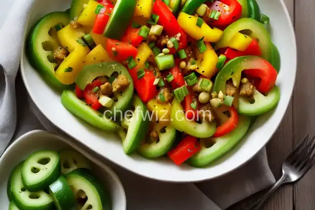 Green Tomato and Bell Pepper Delight