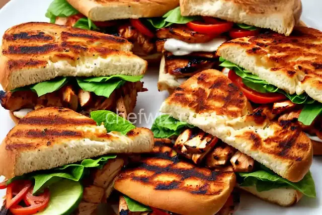 Grilled BBQ Chicken Sandwiches