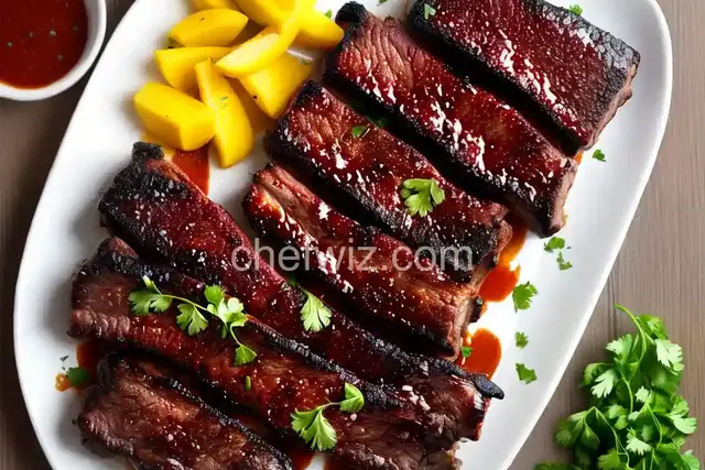 Grilled BBQ Short Ribs with Dry Rub