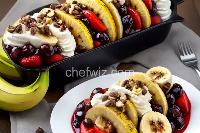 Grilled Banana Splits