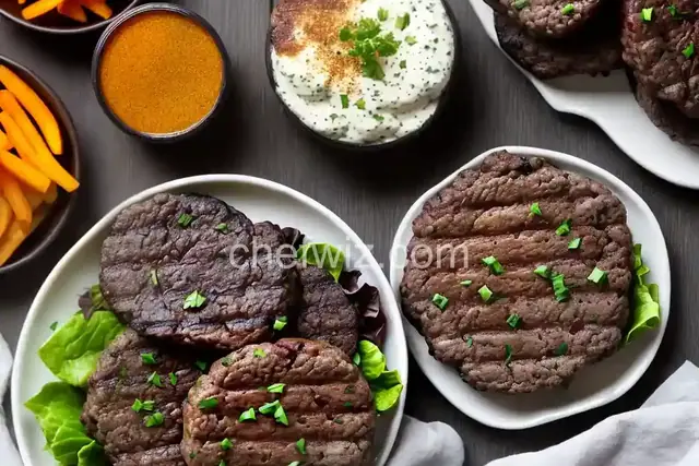 Grilled Bison Burgers
