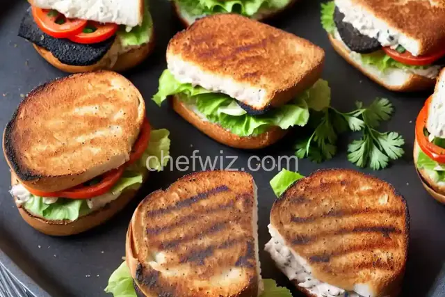 Grilled Blackened-Fish Sandwiches Recipe
