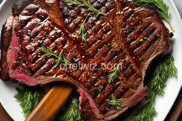 Grilled Bone-In Ribeye with Homemade Herb Brush