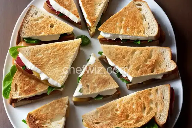 Grilled Brie and Pear Sandwich