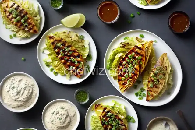 Grilled Cabbage Wedges With Ginger-Miso Dressing Recipe