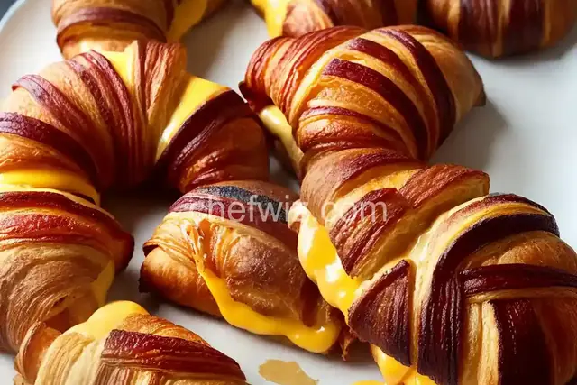 Grilled Cheese Croissant Donut (Cheesy Bacon Croissonut)
