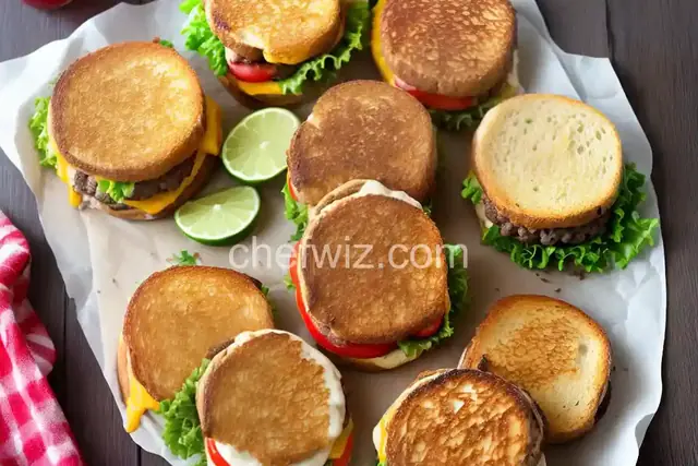 Grilled Cheese-Stuffed Burgers