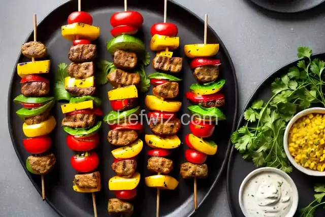 Grilled Cheeseburger Kebabs