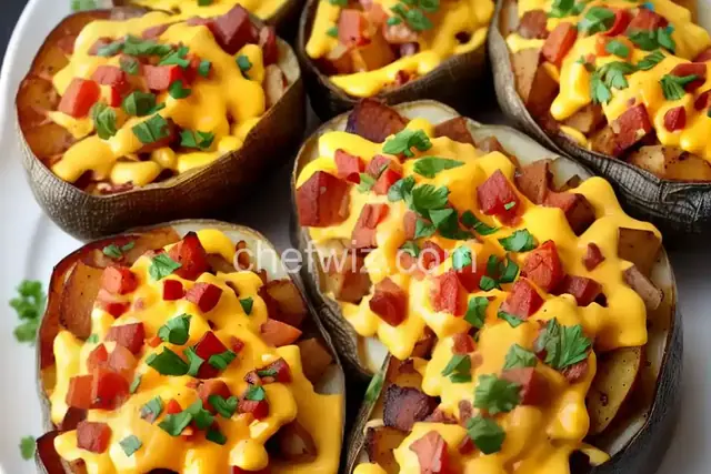 Grilled Cheesy Loaded Potatoes