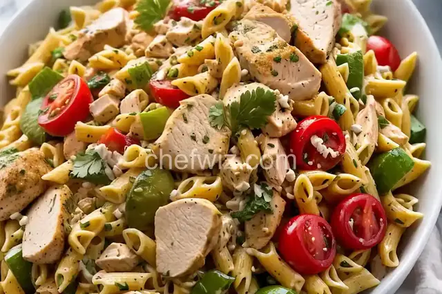 Grilled Chicken Cajun Pasta Salad