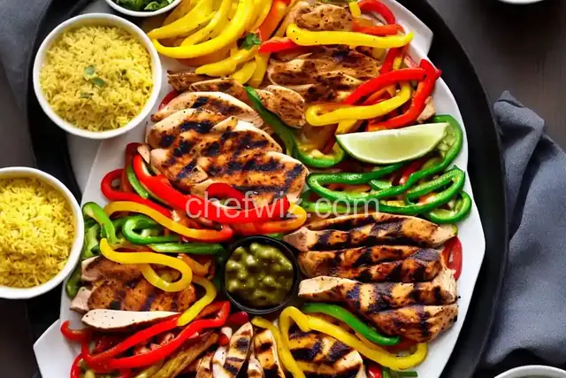 Grilled Chicken Fajitas Platter