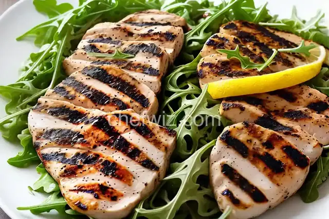 Grilled Chicken Paillard with Lemon and Black Pepper and Arugula-Tomato Salad