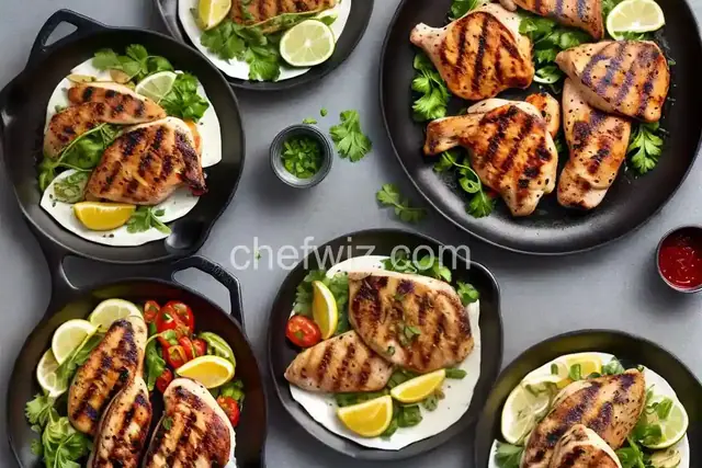 Grilled Chicken Quarters