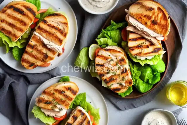 Grilled Chicken Sandwich With Caesar-ish Dressing