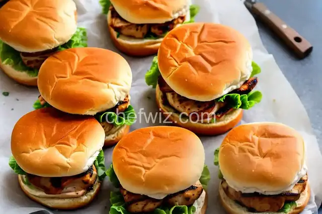 Grilled Chicken Sliders