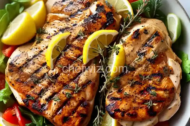 Grilled Chicken With Lemon and Thyme