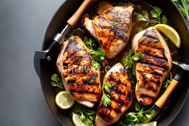 Grilled Chicken and Herbs