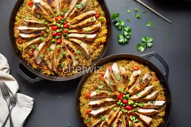 Grilled Chicken and Pork Paella Recipe