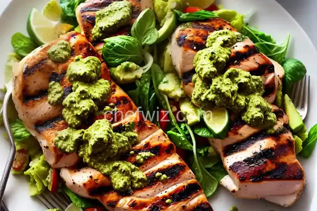 Grilled Chicken with Avocado Pesto
