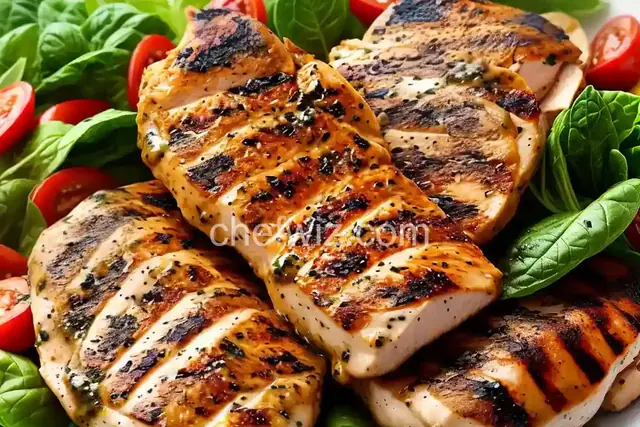 Grilled Chicken with Basil Dressing