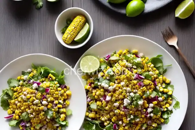 Grilled Corn Salad With Hot Honey–Lime Dressing