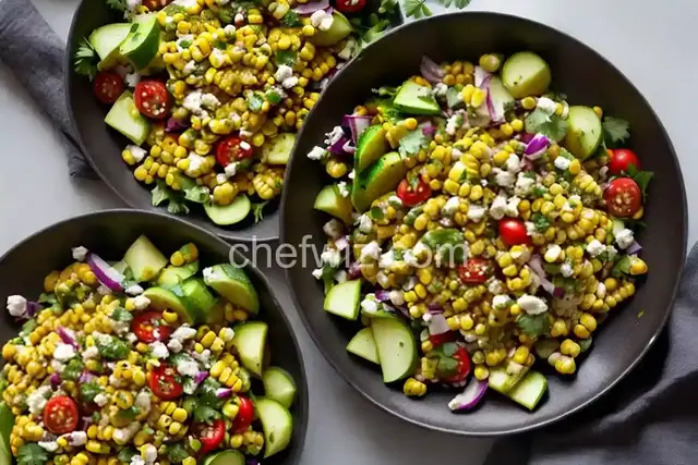Grilled Corn Salad with Chayote Squash