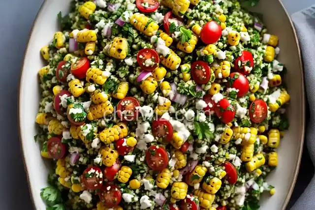 Grilled Corn Tabbouleh