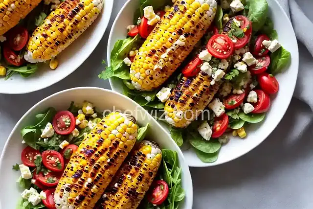 Grilled Corn, Tomato, Feta, and Herb Salad Recipe
